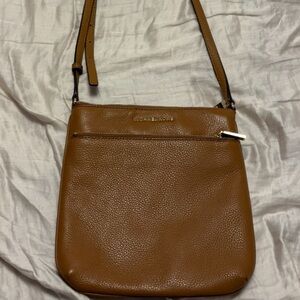 Michael Kors Brown Leather Crossbody Bag